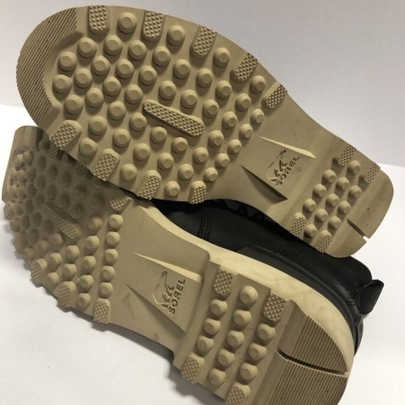 Sorel Men’s Caribou Moc Black Waterproof Boots, Size 11 D - Picture 7 of 8